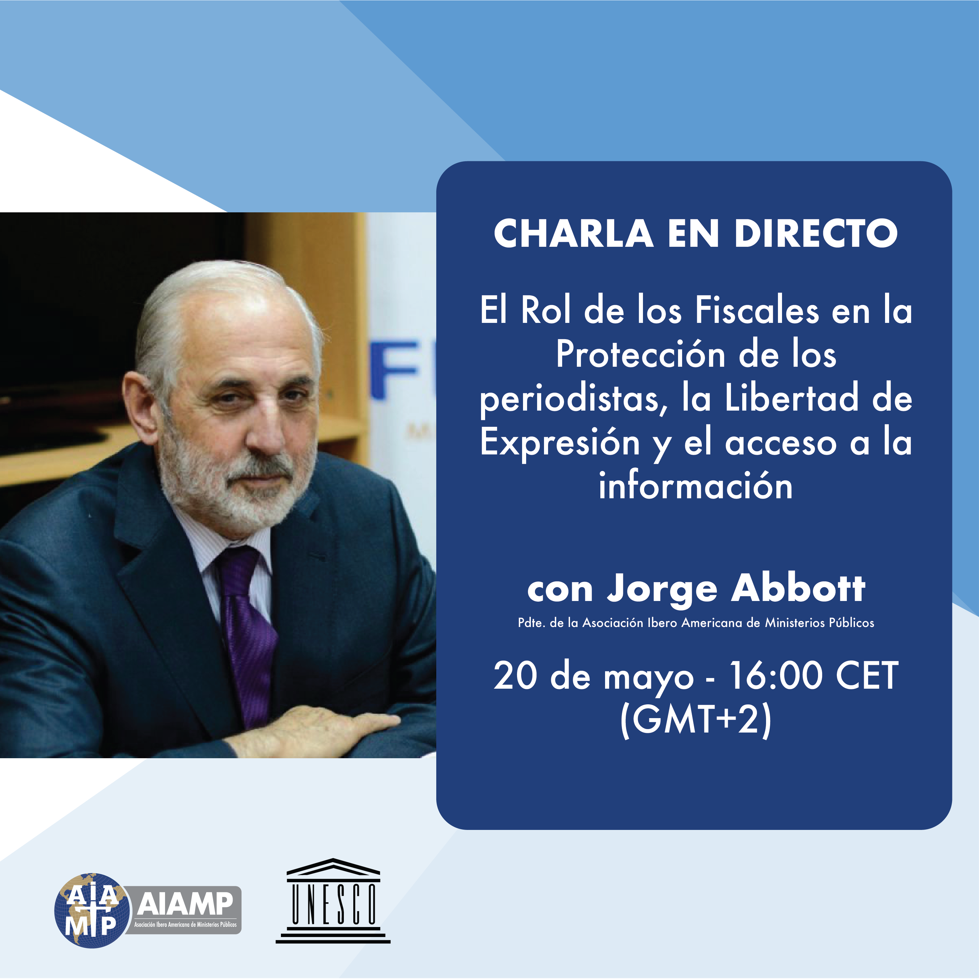 Participación Presidente de la AIAMP en charla organizada por UNESCO