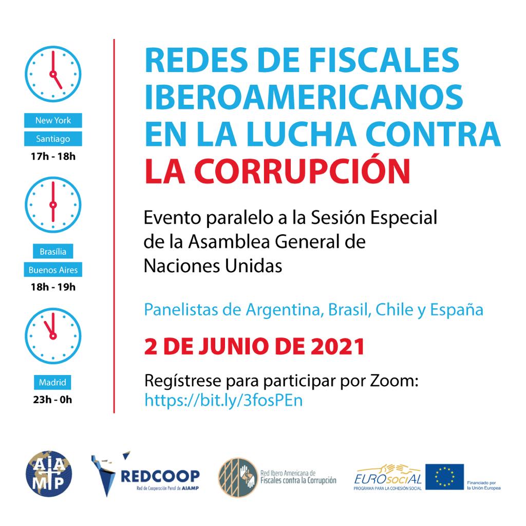 Evento paralelo Sesión especial ONU contra la corrupción, 2 junio 2021