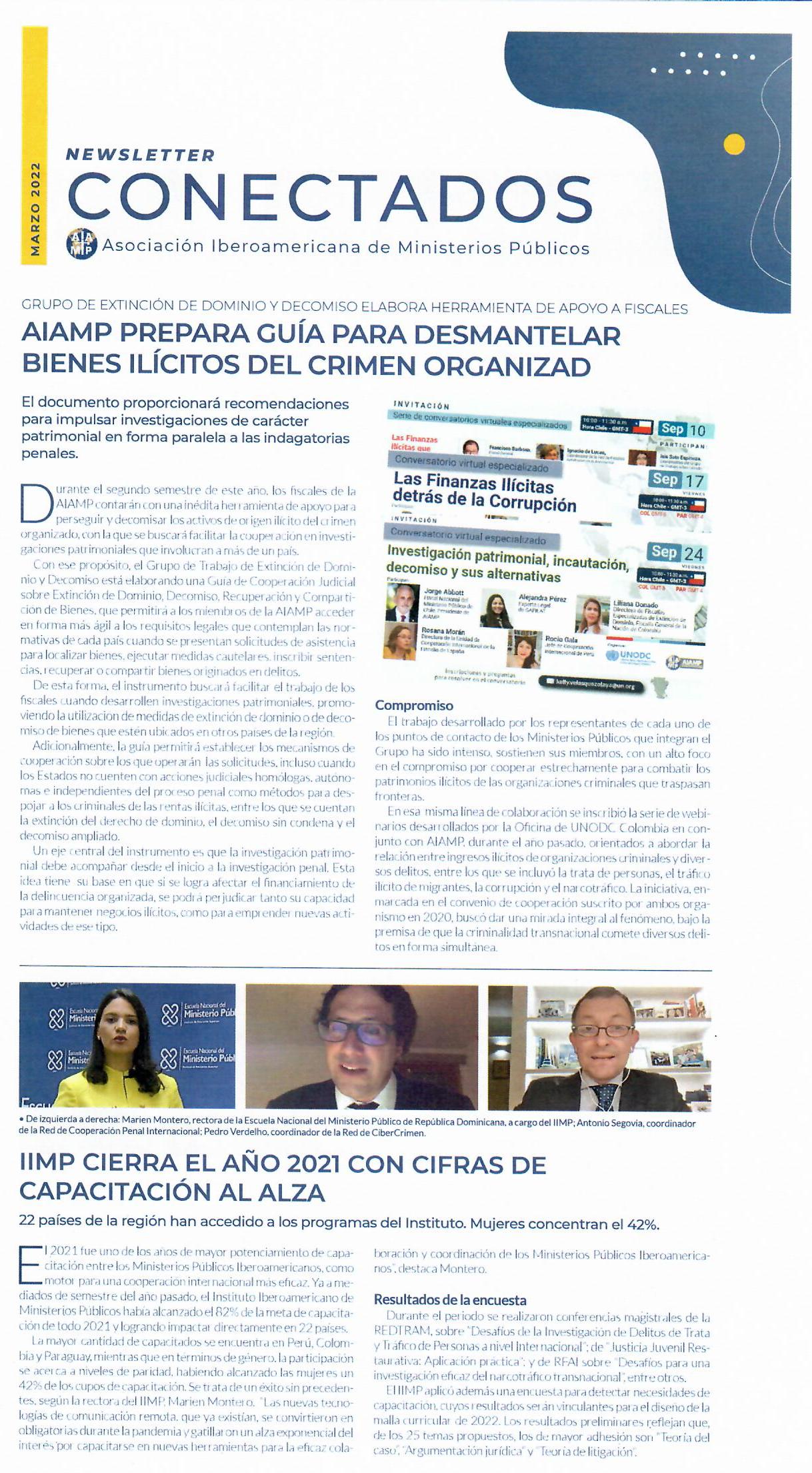 Boletín noticias AIAMP - marzo 2022